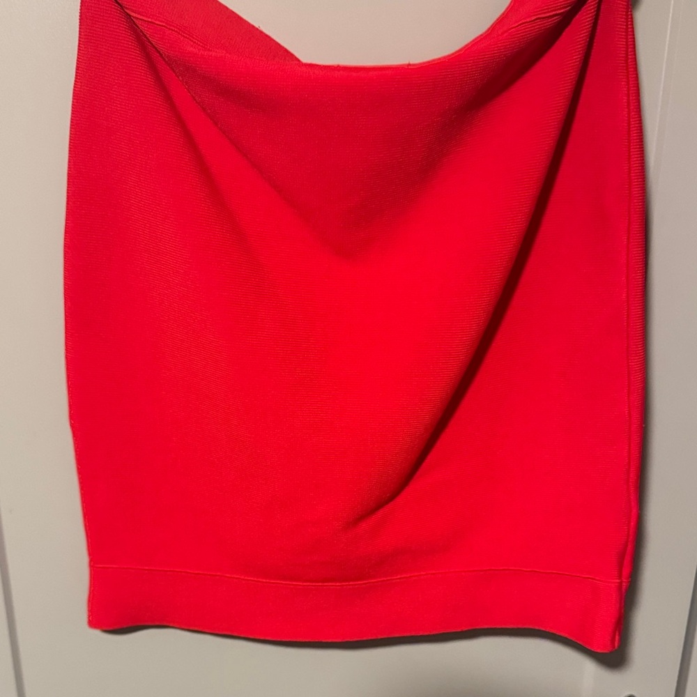 BCBGMaxAzria Vibrant Red Mini Skirt Bandage - Picture 4 of 4